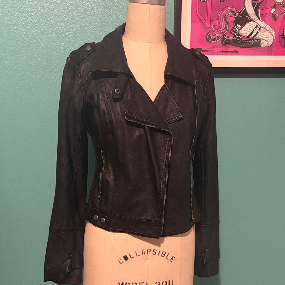 BLANC NOIR | MOTO JACKET W UFO PATCH